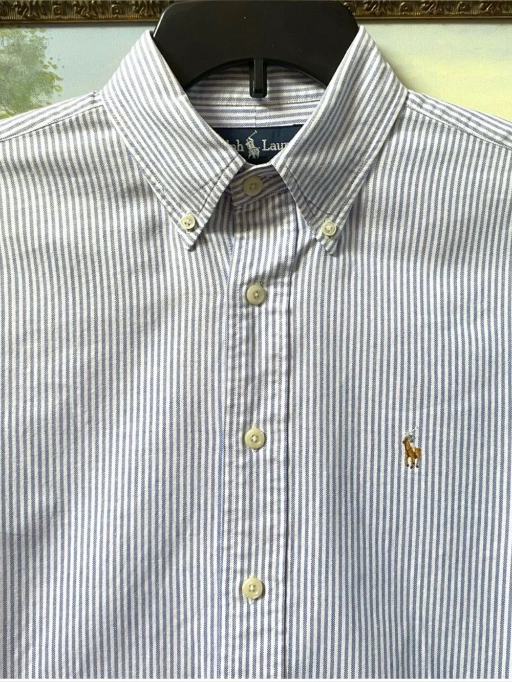 Ralph Lauren Blue University
Stripe Oxford Long Sleeve Shirt Women's Size 2 - Picture 5 of 12